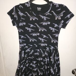 Svaha | Girls 9/10 Glow-in-the-Dark Dinosaur Fossils/Skeleton Dress